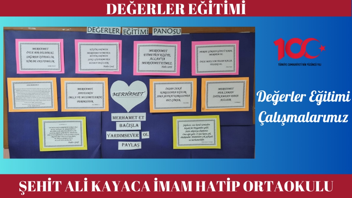 ÇEDES DEĞERLER EĞİTİMİ PROJESİ