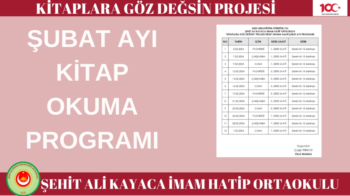 KİTAPLARA GÖZ DEĞİSİN PROJESİ