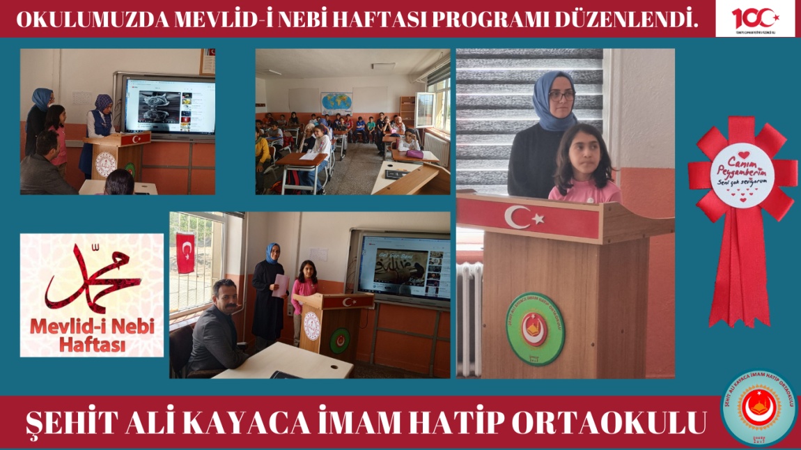 OKULUMUZDA MEVLİD-İ NEBİ HAFTASI PROGRAMI DÜZENLENDİ.